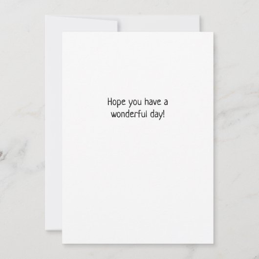 Cute Whimsical Teddy Bear Happy Birthday Flat カード (裏面)