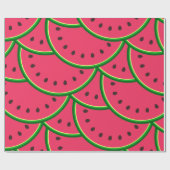 Cute Whimsical Watermelon Slices Pattern  ラッピングペーパー (フラット)