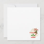 Cute Whimsical Winter Town Merry Christmas Card カード (裏面)