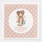 Cute Whimsy Fairy Blush Flowers 2nd Birthday  (正面)