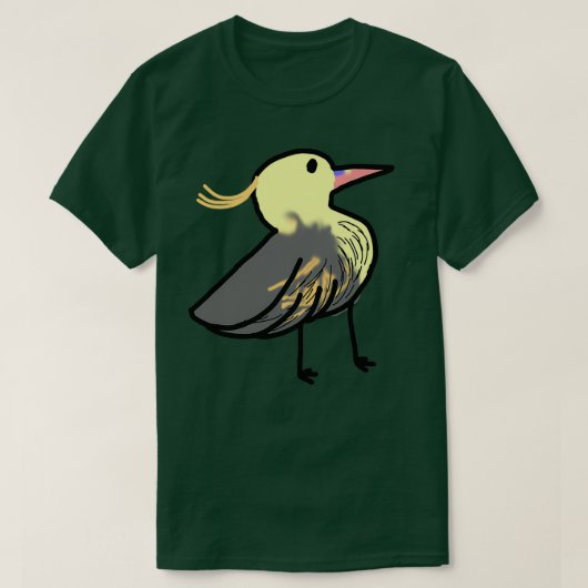 cute whistling heron tシャツ (デザイン正面)