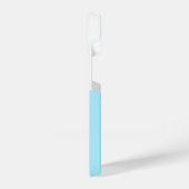 Cute White and Blue Custom Initial Black Whale iPhoneケース (左側面)