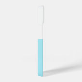 Cute White and Blue Custom Initial Black Whale iPhoneケース (右側面)