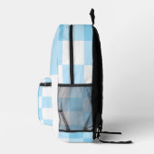 Cute White & Blue Unicorn Themed Backpack プリントバックパック (右)