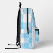 Cute White & Blue Unicorn Themed Backpack プリントバックパック (左)