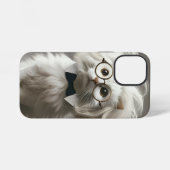  Cute  White Cat  – Personalized iPhoneケース (裏面横)