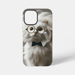  Cute  White Cat  – Personalized iPhone 12 Miniケース