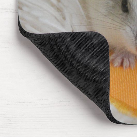 Cute White Dwarf Hamster Pet マウスパッド (コーナー)