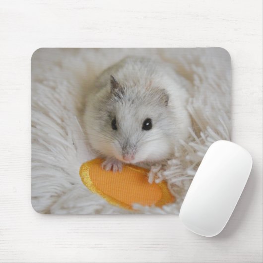Cute White Dwarf Hamster Pet マウスパッド (マウス)