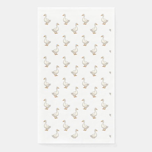 Cute White Goose Pattern (正面)