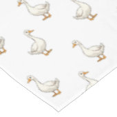 Cute White Goose Pattern テーブルクロス (アングル)