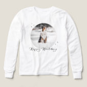 Cute White Kids Long Sleeve T-Shirt with Custom De (デザイン正面)