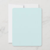 Cute White Kitten Cat Makeup Flat Card (裏面)