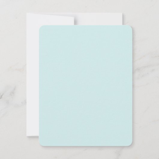 Cute White Kitten Cat Makeup Flat Card (裏面)