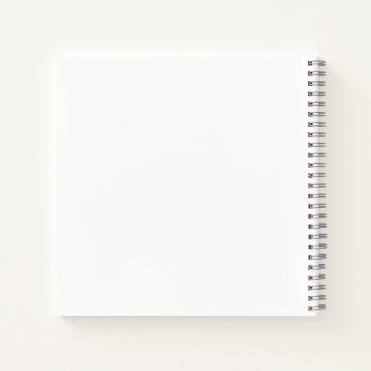 Cute White Kitten Cat Spiral Notebook ノートブック (裏面)