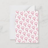 Cute White Kitten You're PURRfect Kids Valentines ノートカード (裏面)