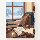 Cute White Owl Notes Journal ノートブック (裏面)