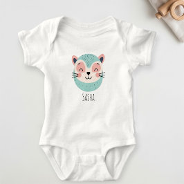 Cute White Personalized Baby Bodysuit – Adorable ベビーボディスーツ