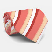 Cute white pink stripes ネクタイ (ロール)