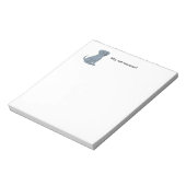 Cute Why Not Weimaraner Dog ノートパッド (回転)