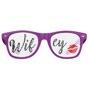 CUTE! 😎 Wifey サングラス - キスした唇のレンズ