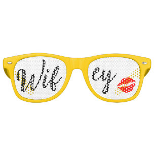 CUTE! 😎 Wifey サングラス - キスした唇のレンズ