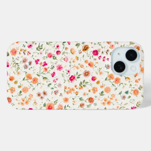 Cute Wild flower Patterned Case-Mate iPhoneケース (裏面 (横))