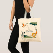 Cute Wild Jungle Animals Kids Any Age Birthday トートバッグ (正面(商品))