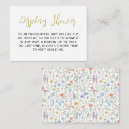 Cute Wildflower Pattern Enclosure Card エンクロージャーカード