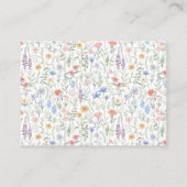 Cute Wildflower Pattern Enclosure Card エンクロージャーカード (裏面)