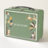 Cute Wildlife Animals メタルランチボックス (正面)