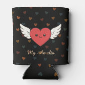 Cute Winged Heart Can Cooler – Valentine Gift 缶クーラー (裏面)