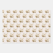 Cute Winter Arctic Cow ラッピングペーパーシート (正面2)