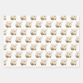 Cute Winter Arctic Cow ラッピングペーパーシート (正面)