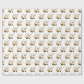 Cute Winter Arctic Cow ラッピングペーパー (フラット)