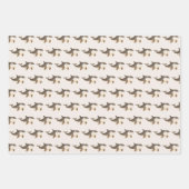 Cute Winter Arctic Whale ラッピングペーパーシート (正面2)