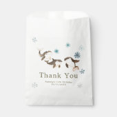 Cute Winter Arctic Whale Birthday Party フェイバーバッグ (正面)