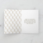 Cute Winter Arctic Wolf Birthday Party カード (内部)