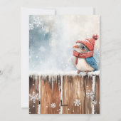 Cute Winter Birds Christmas Cards シーズンカード (裏面)