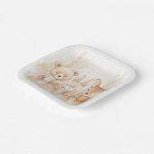 Cute Winter Forest Animals Kids' Christmas Fun Pap ペーパープレート (傾斜あり)