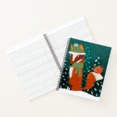 Cute Winter Fox and Cardinal Notebook ノートブック (内部)