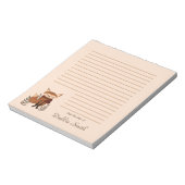 Cute Winter Fox Notepad ノートパッド (回転)