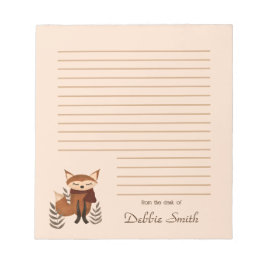 Cute Winter Fox Notepad ノートパッド