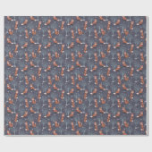 Cute Winter Foxes ラッピングペーパー (フラット)