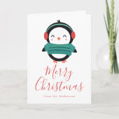 Cute Winter Friendsペンギン非写真 シーズンカード (正面)