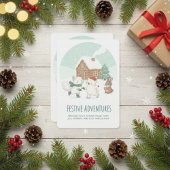 Cute Winter Friends Holiday Card シーズンカード