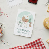 Cute Winter Friends Holiday Card シーズンカード