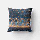 cute winter holiday happy new year 2026 クッション (裏面)