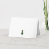 Cute Winter It's Cold Outside Bear Baby Shower  サンキューカード (裏面)