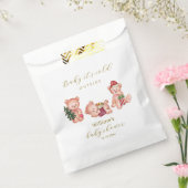 Cute Winter It's Cold Outside Bear Baby Shower フェイバーバッグ (封をした状態)